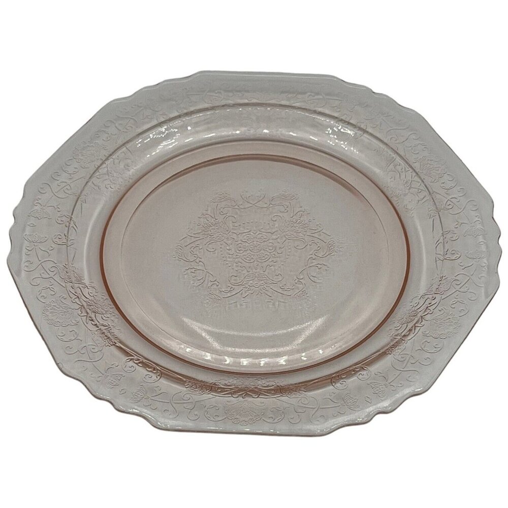 Hazel Atlas Pink Florentine Plate 8 5/8" Depression Glass Replacement